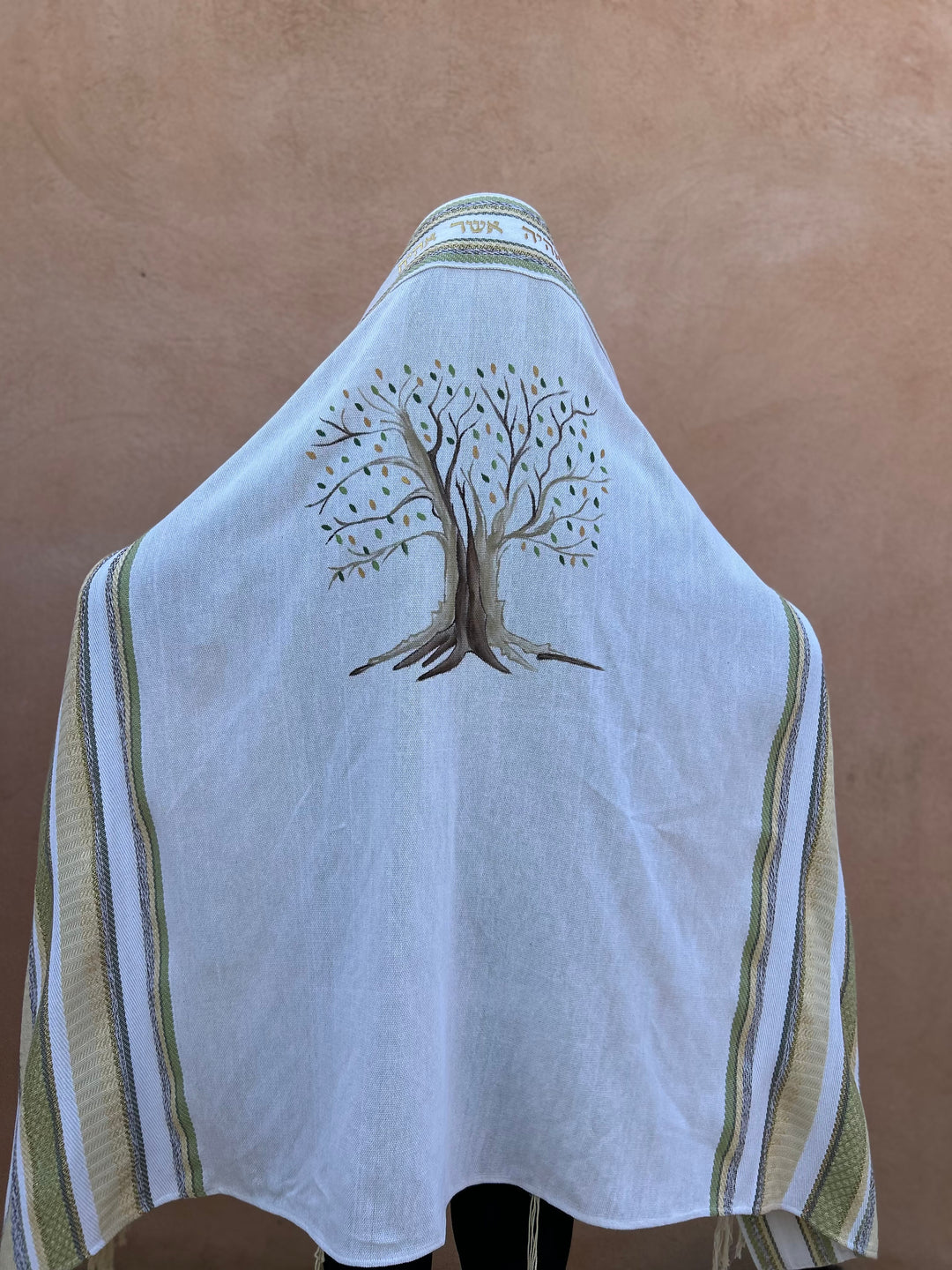 Handmade Tallit - Gefen with Tree of Life
