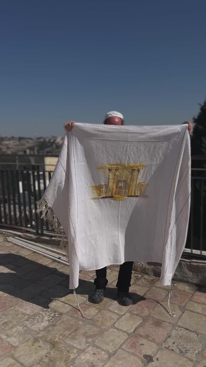 Handmade tallit - Mishkan