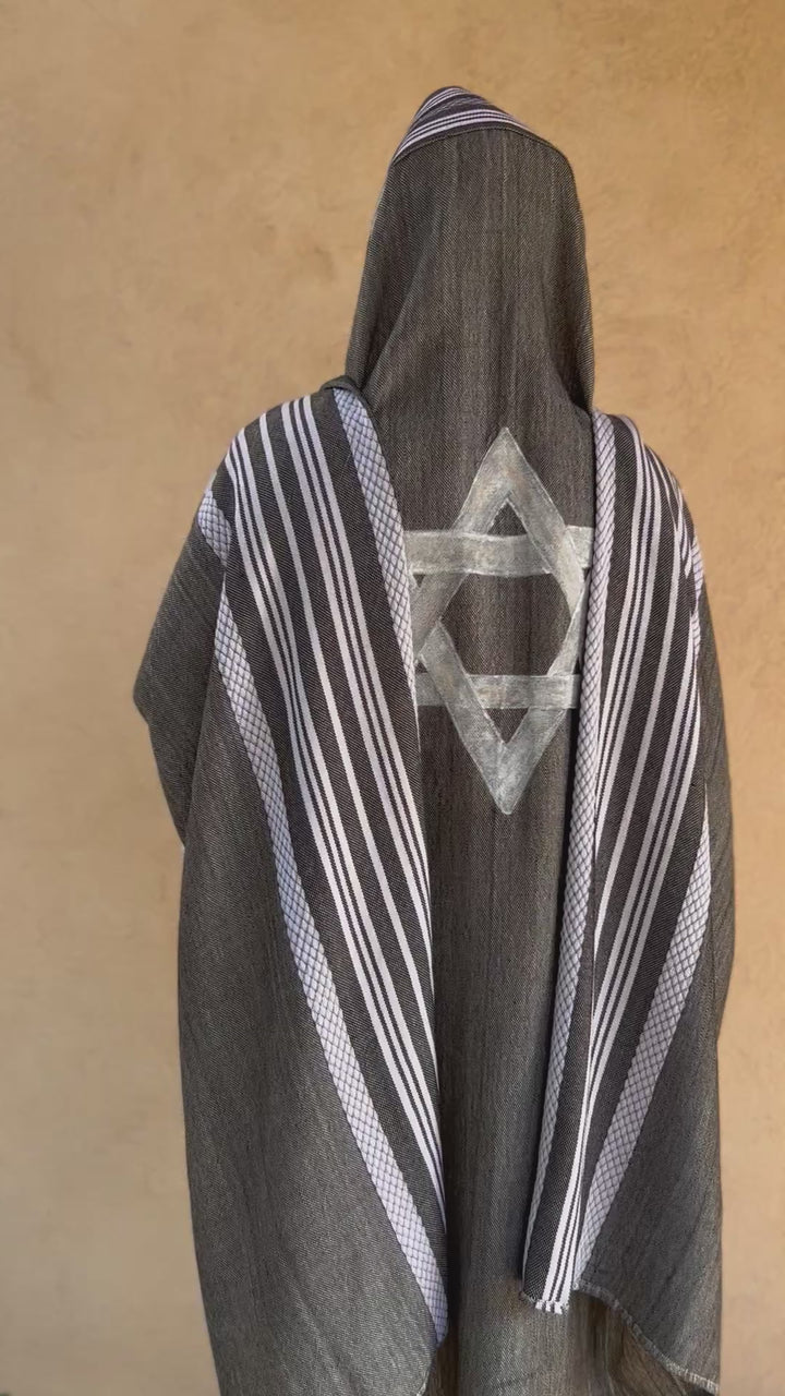 Handmade Wool tallit - Yehuda