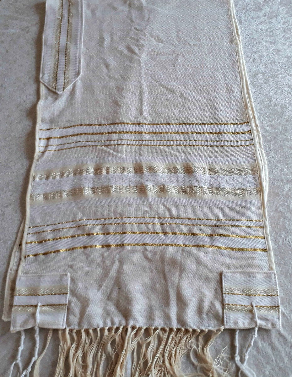 Tallit For Man, Prayer Shawl, Judaica, Talit, Jewish Prayer Shawl, Cotton Tallit, Tallit Set, Tallis, White Prayer Shawl, Jewish Wedding