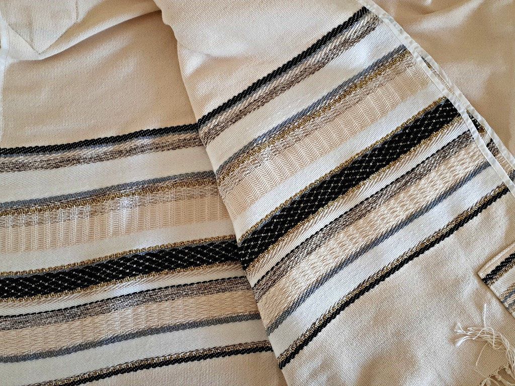 Prayer Shawl, High Holidays, Jewish Prayer Shawl, Jewish Wedding, Cotton Tallit, Tallit For Man, Tallis, White Prayer Shawl, Custom Tallit
